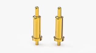 POGO PIN DIP式：電鍍黃銅Au5u，電壓5V，電流1A，工作行程0.7mm:60±20gf，彈力10000次+，工作溫度-30°~85°
