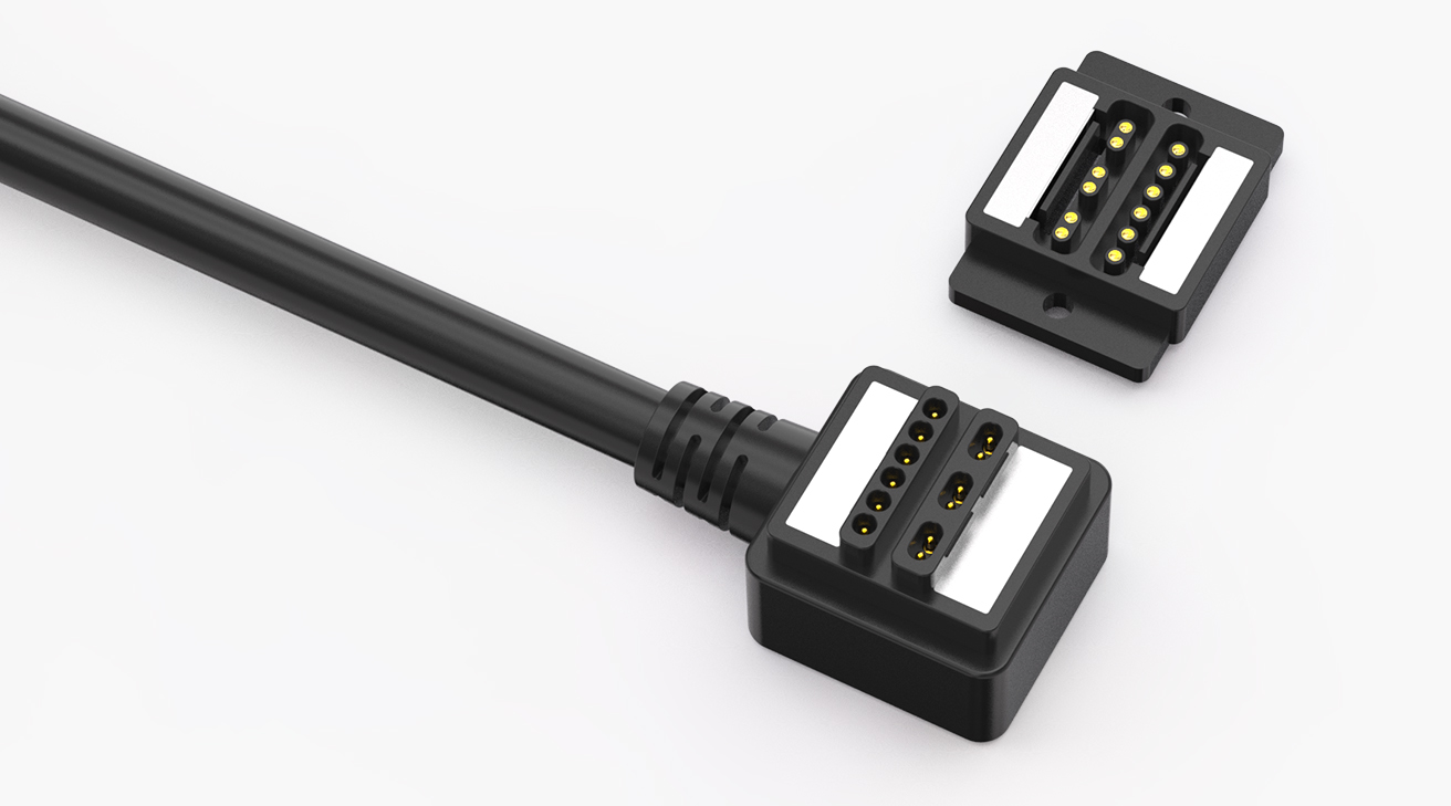 磁吸數(shù)據(jù)線 TK磁性系列：12PIN，電壓250V，電流5A，工作行程0.8mm:60gfMax，彈力壽命10000次+，工作溫度-30°~85°